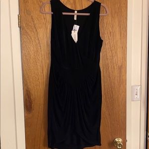 State of Being black metallic slinky cocktail dress, new with tags. Large.